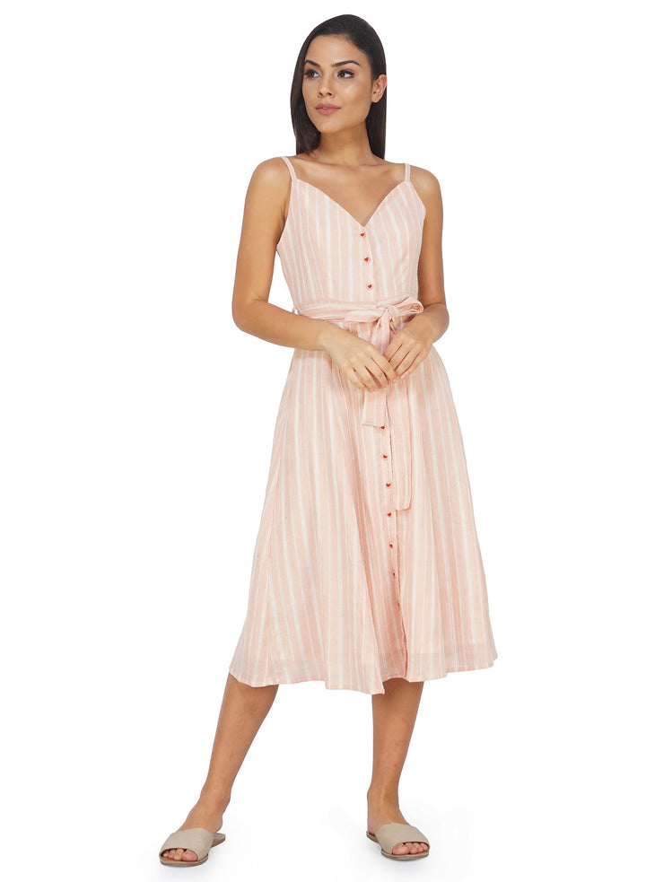 Online Pink Coloured Frill Dress