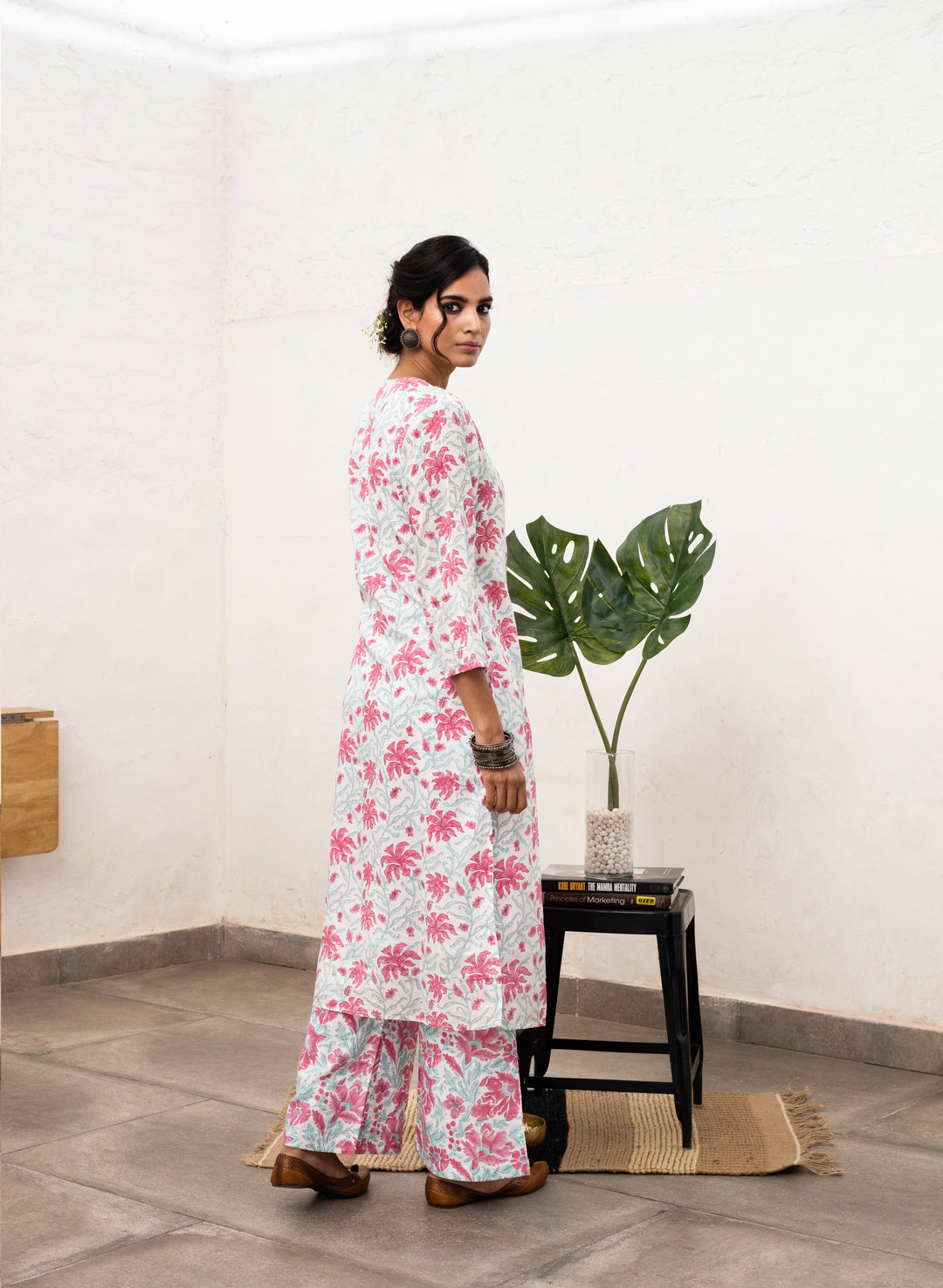 Sadabahaar Block-Printed Cotton Kurta