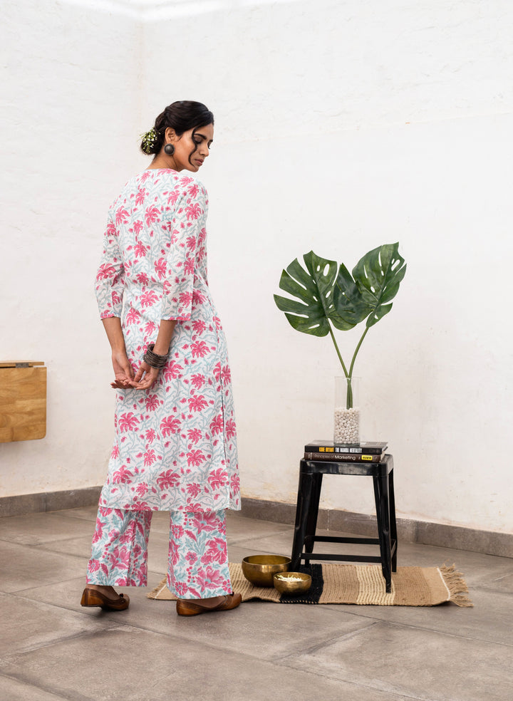 Sadabahaar Block-Printed Cotton Kurta